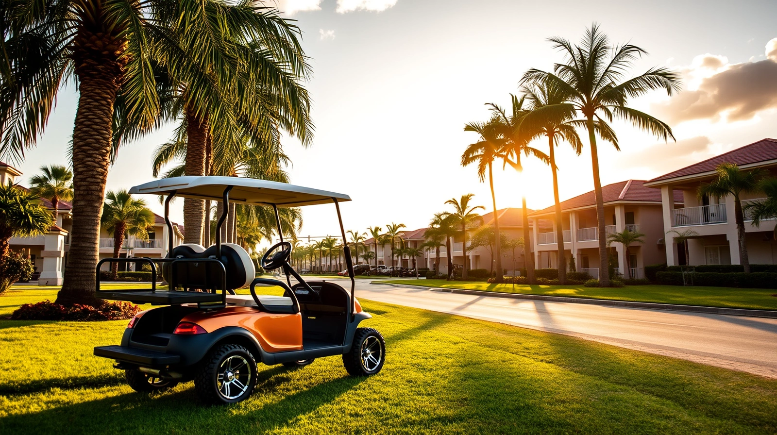 Lake Ridge community lifestyle with custom golf cart